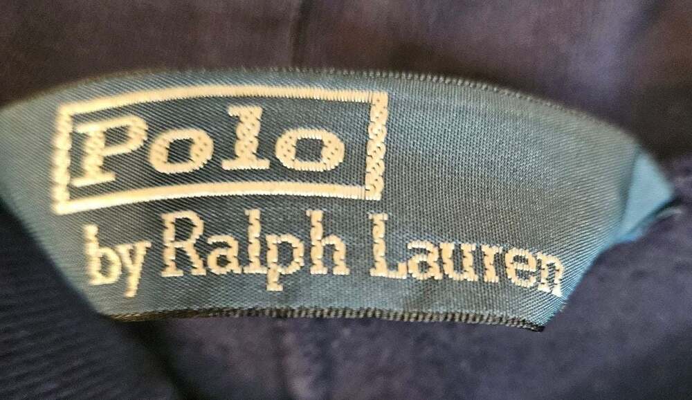 Polo Ralph Lauren Navy Blue Cotton-Blend Fleece Sweatpants Medium - Picture 4 of 4